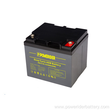 12v 48ah deep cycle lead acid agm battery